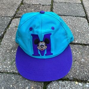 Vintage Mickey Mouse SnapBack Hat / 1990s / Kids Size